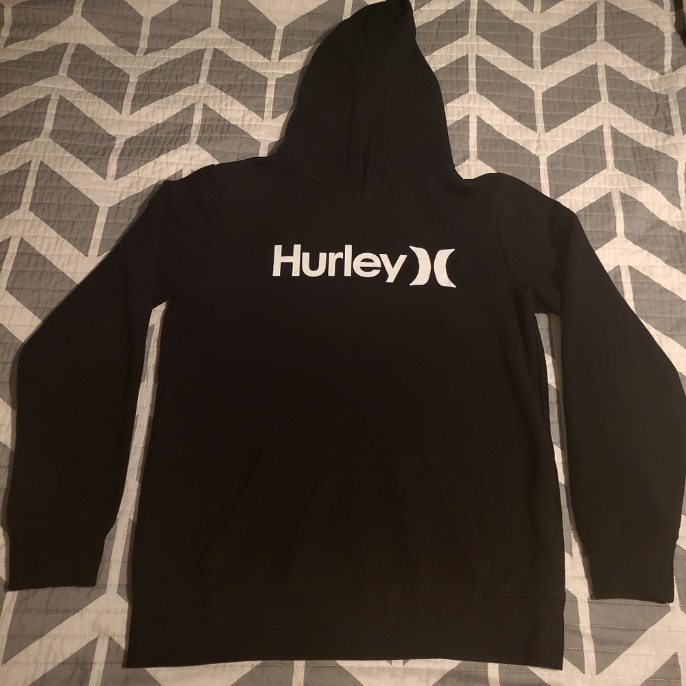 Black Hurley Hoodie - Boys XL Pullover